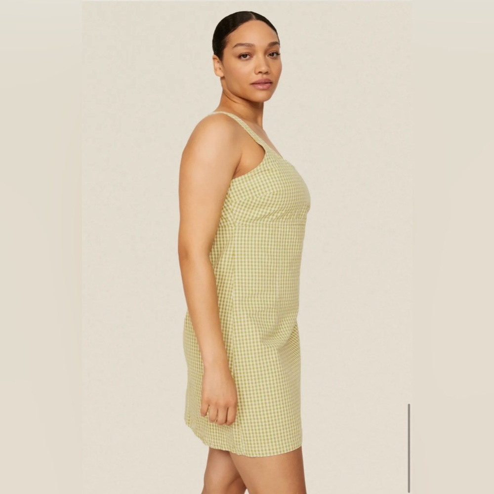 Levi’s Roy Structured Dress in Green Gingham - Picture 2 of 11